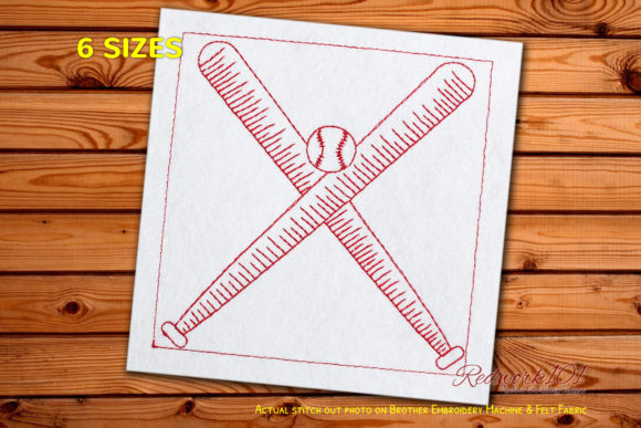 Baseball and Bats Machine Embroidery Review