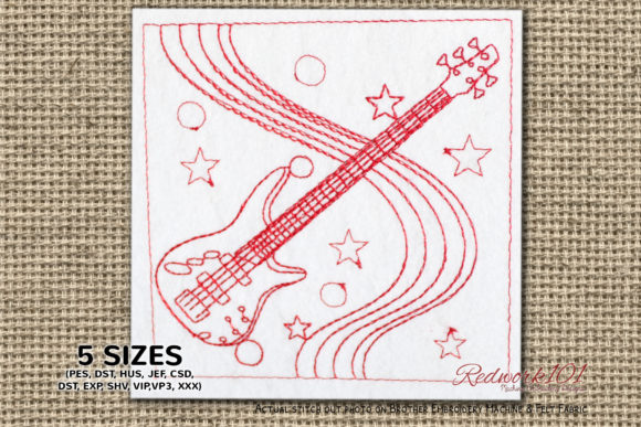Bass Guitar Redwork Review