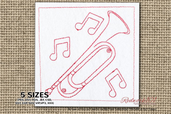 Bugle Trumpet Bluework
