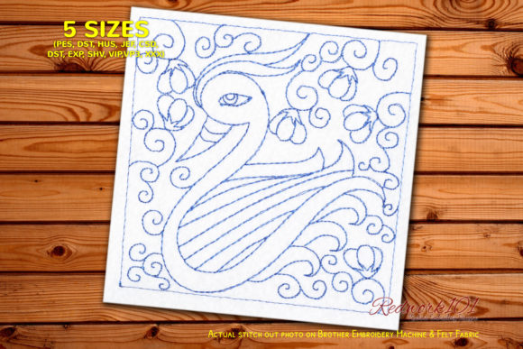 Duck with Seamless Pattern