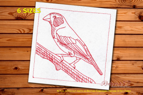 Finche Bird Redwork: A Delicate Embroidery Design Review