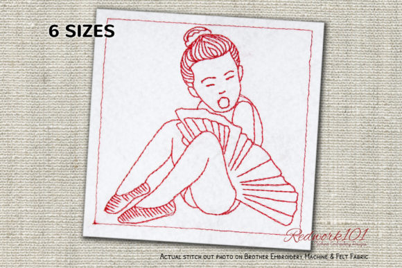 Lazy Ballerina Design Review for Sweatshirt Embroidery