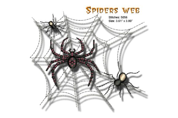 Spiders Web Embroidery Design